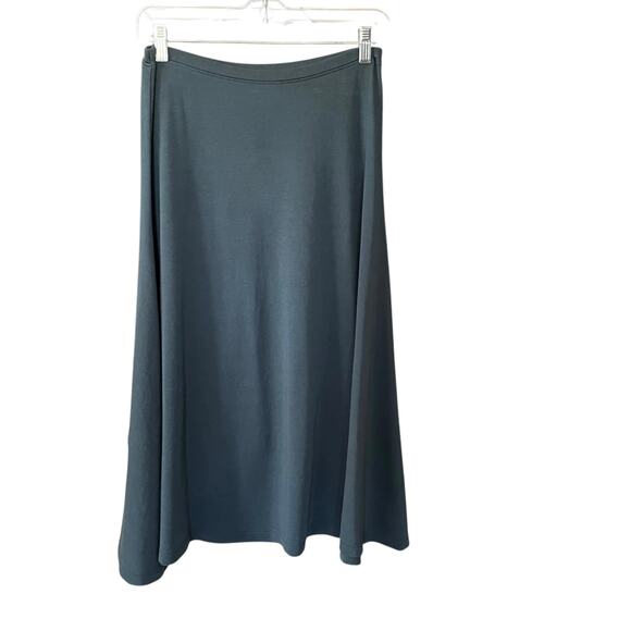 Peruvian Connection Midi A-Line Skirt Size Medium Green - Picture 1 of 6